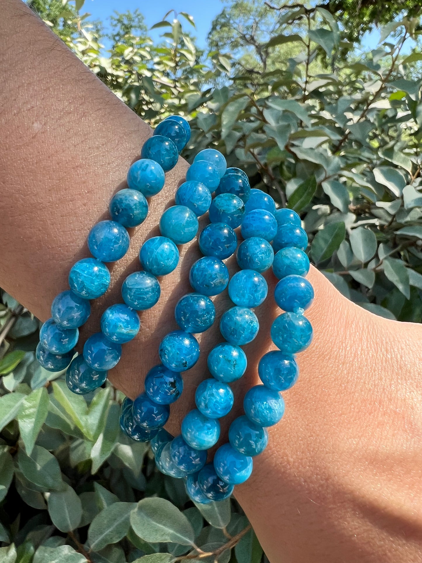 BLUE APATITE BRACELET