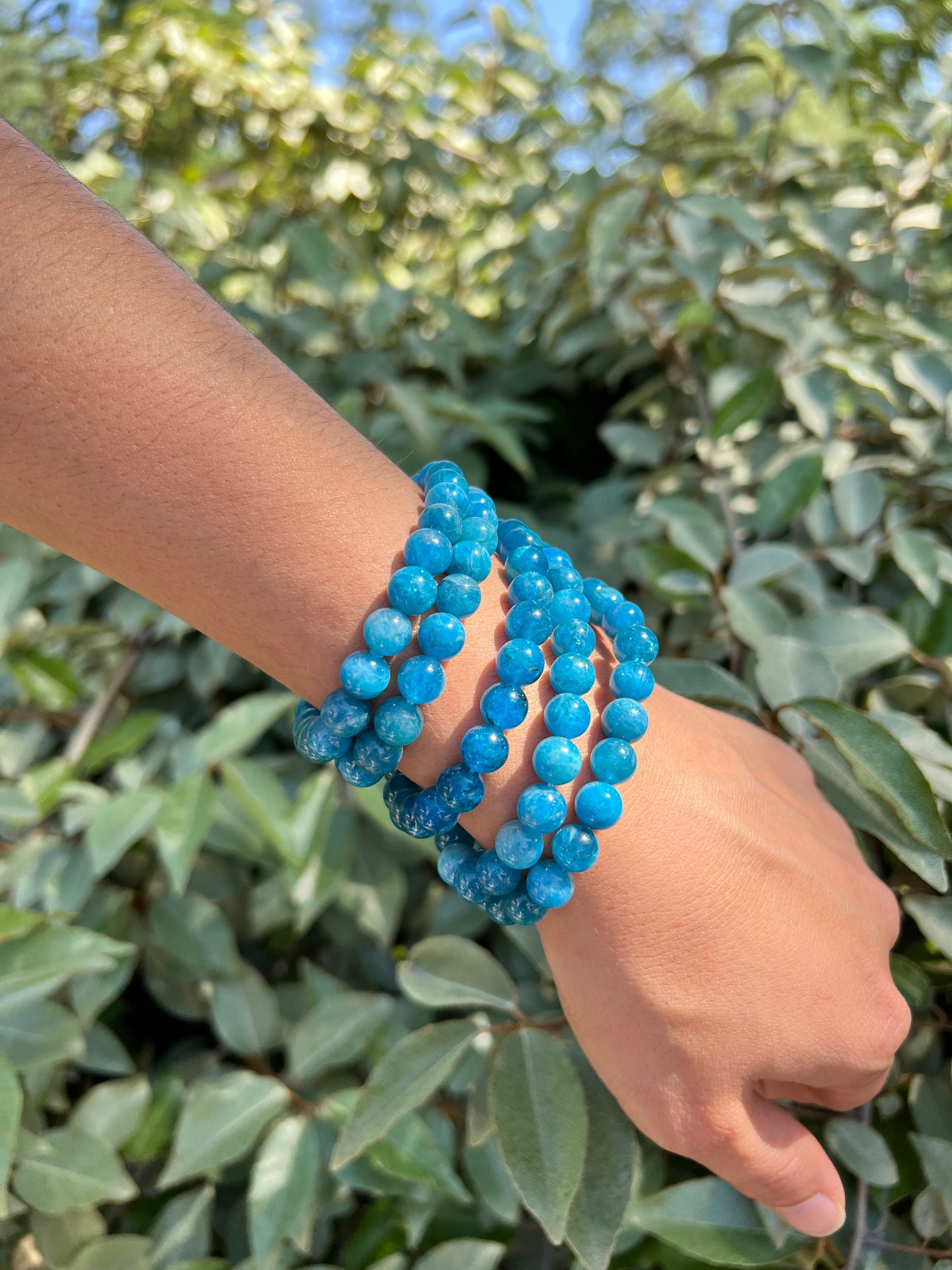 BLUE APATITE BRACELET