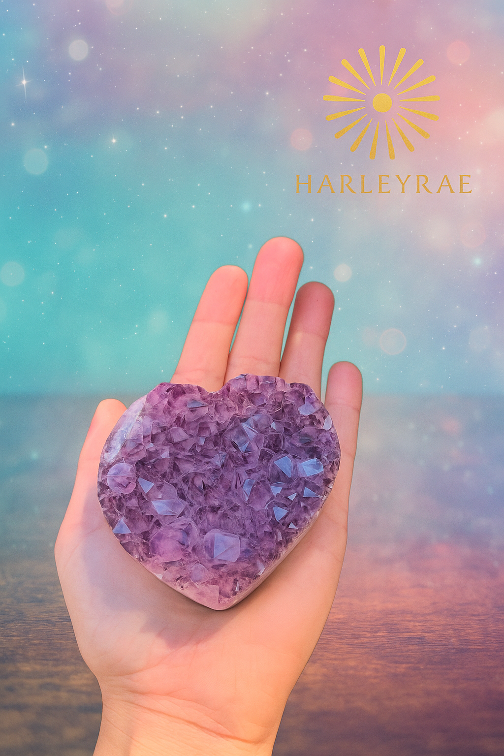 AMETHYST HEART GEODE