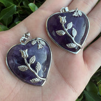 AMETHYST HEART PENDANT