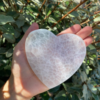 SELENITE HEART CHARGING PLATE