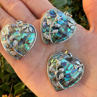 Abalone Shell Heart Pendant by HarleyRae