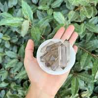 SMOKY QUARTZ DOUBLE TERMINATED POINT
