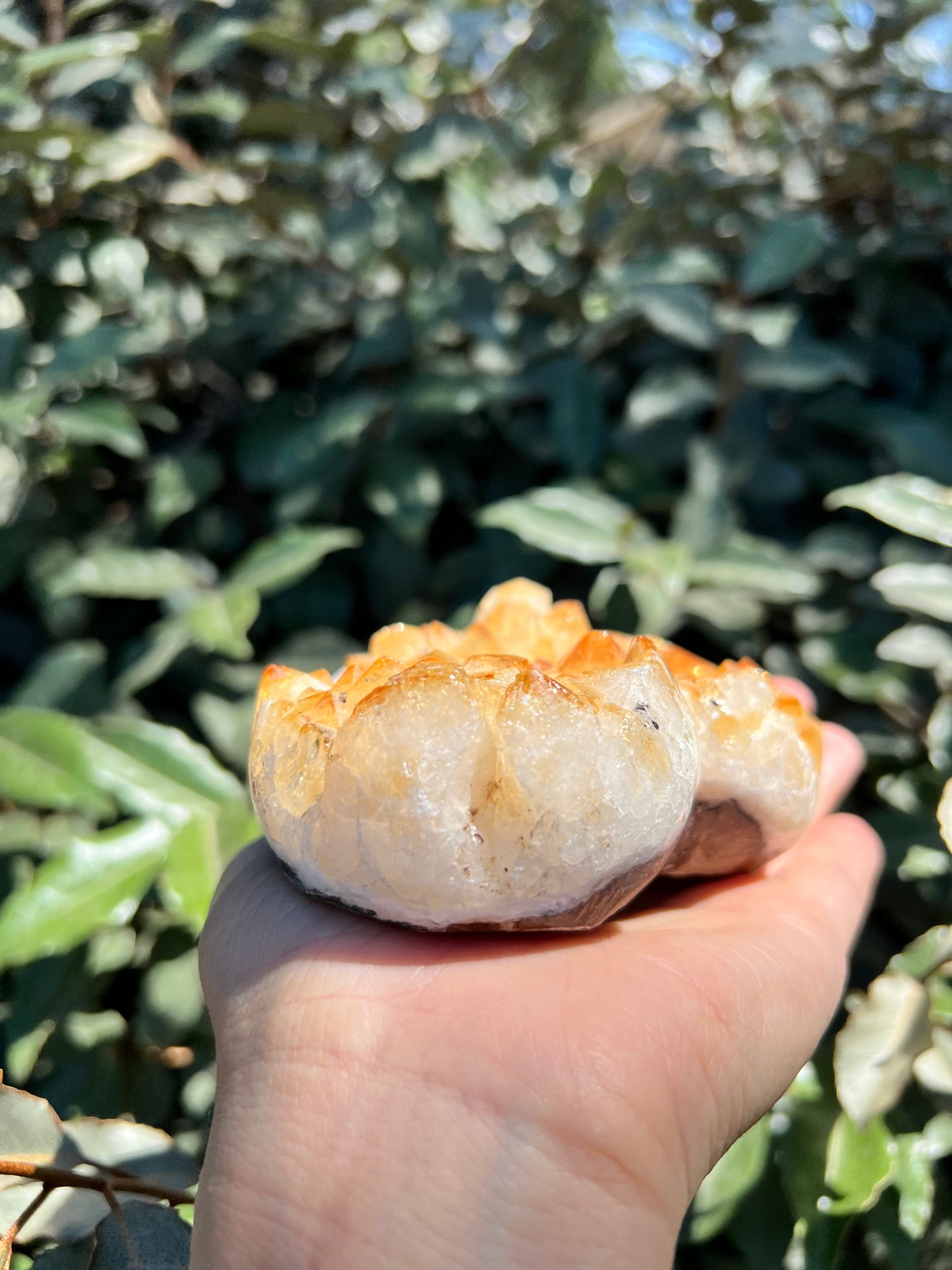 CITRINE HEART GEODE