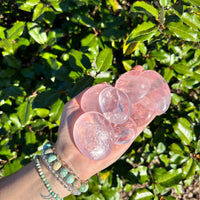 ROSE QUARTZ MEDALLION