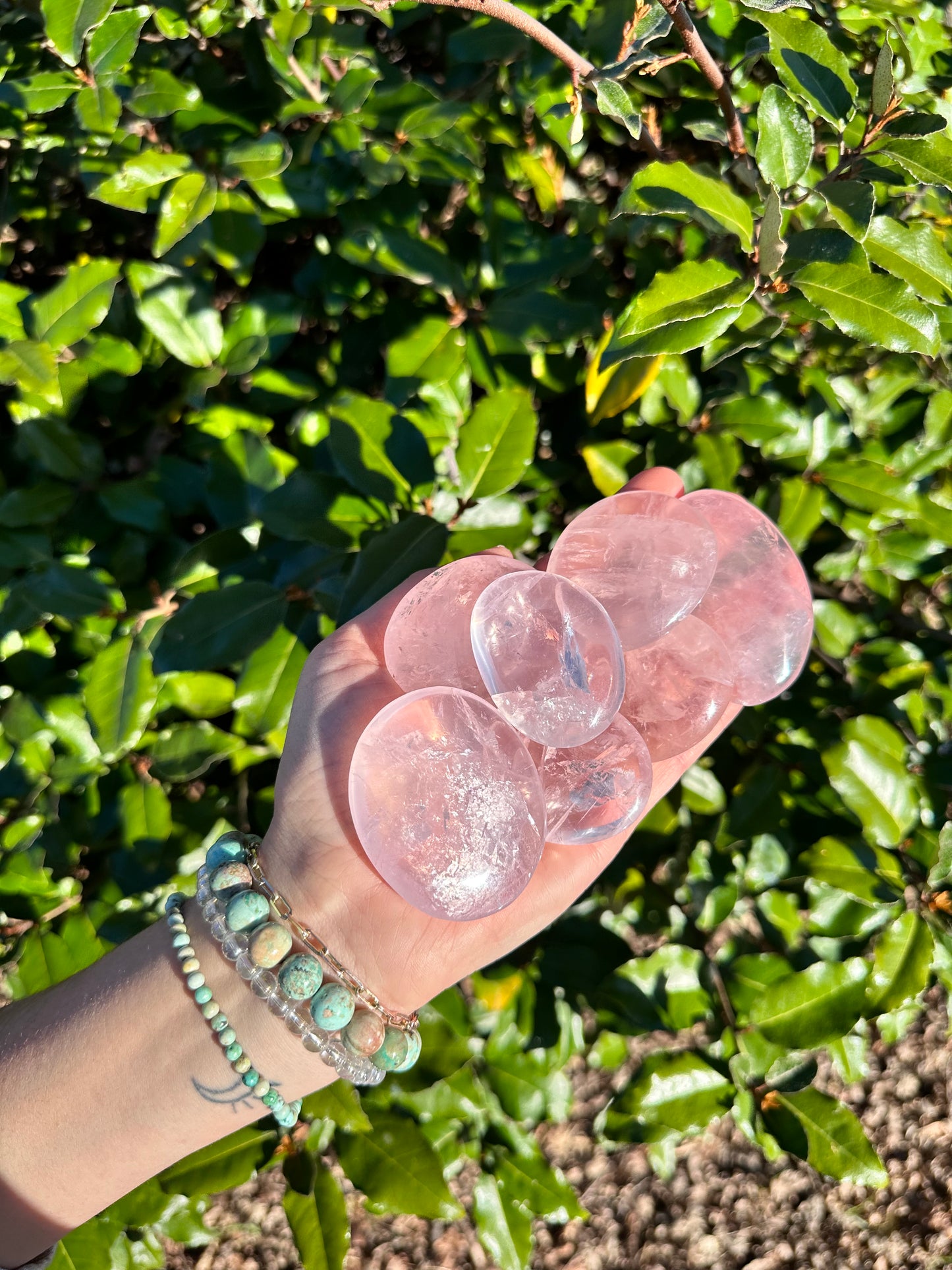 ROSE QUARTZ MEDALLION