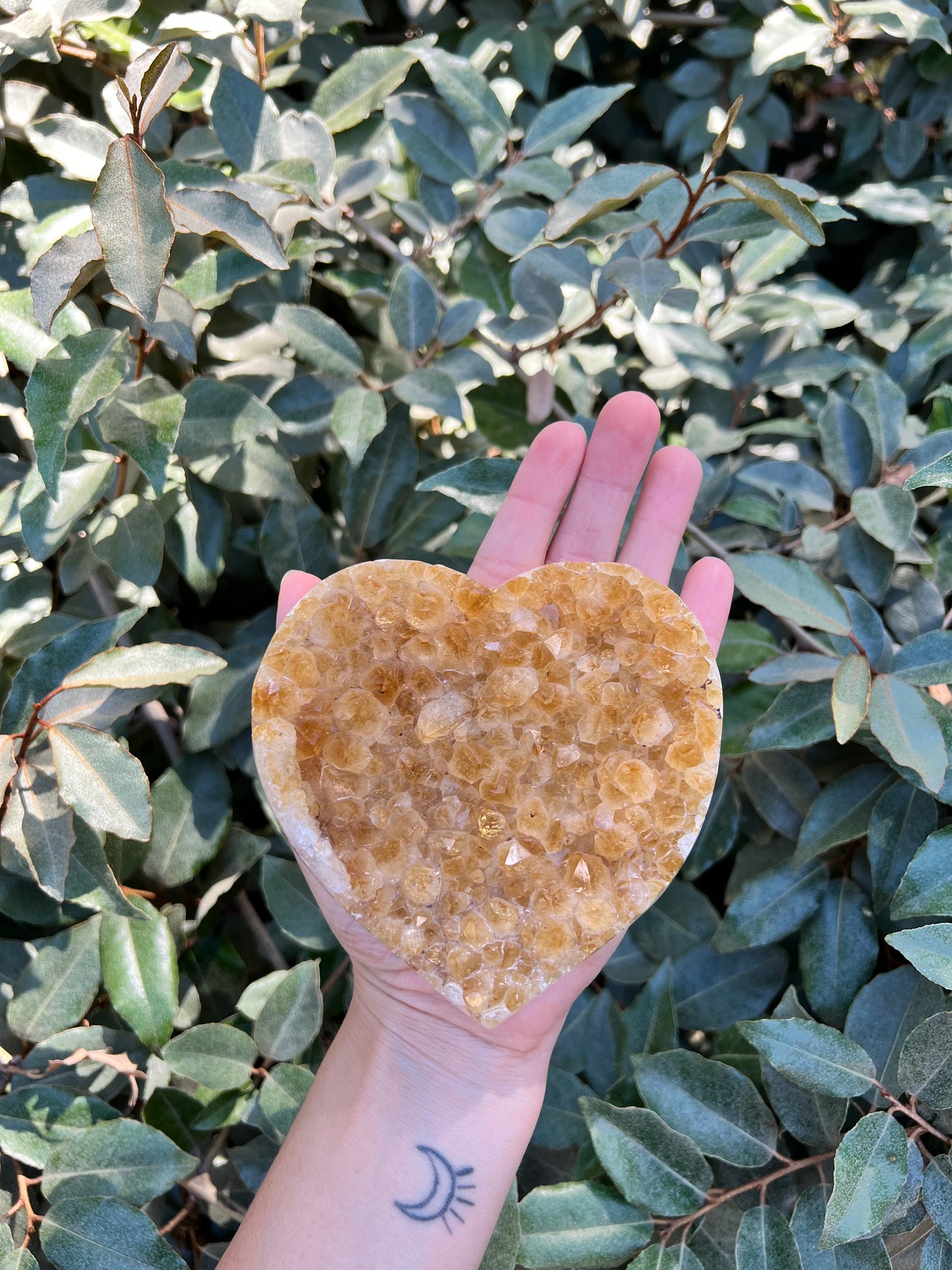 CITRINE HEART GEODE