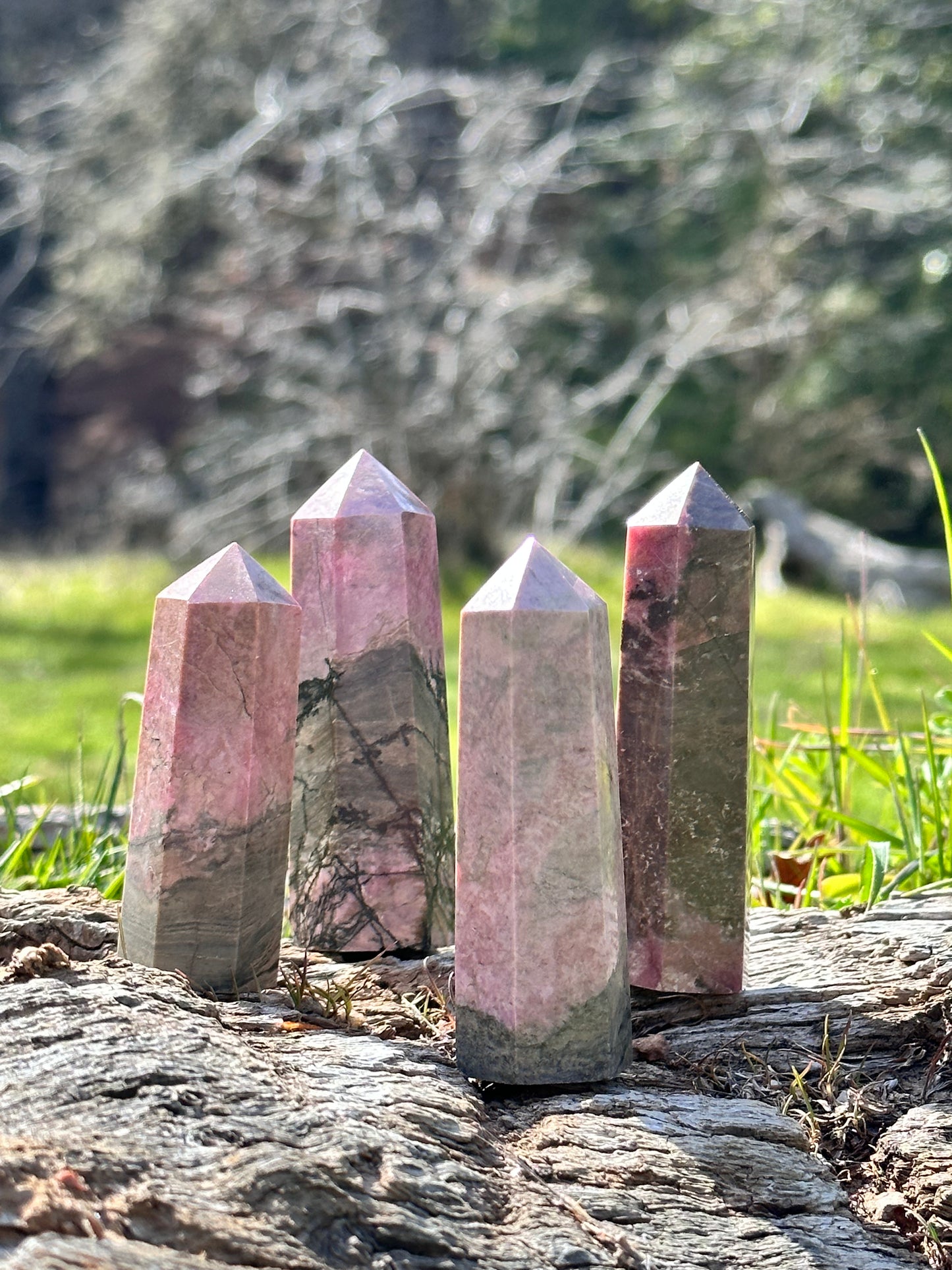 RHODONITE TOWER SM/MED