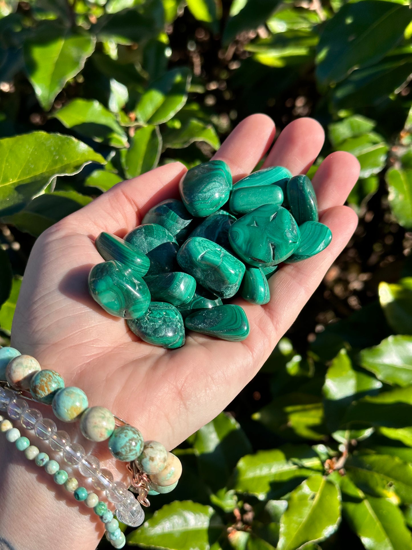 MALACHITE TUMBLED STONE