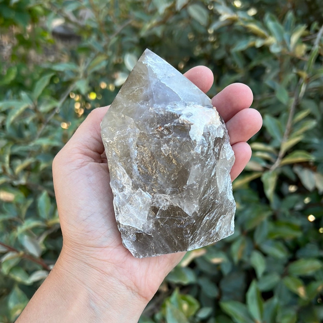 SMOKY QUARTZ TOP POLISHED POINT