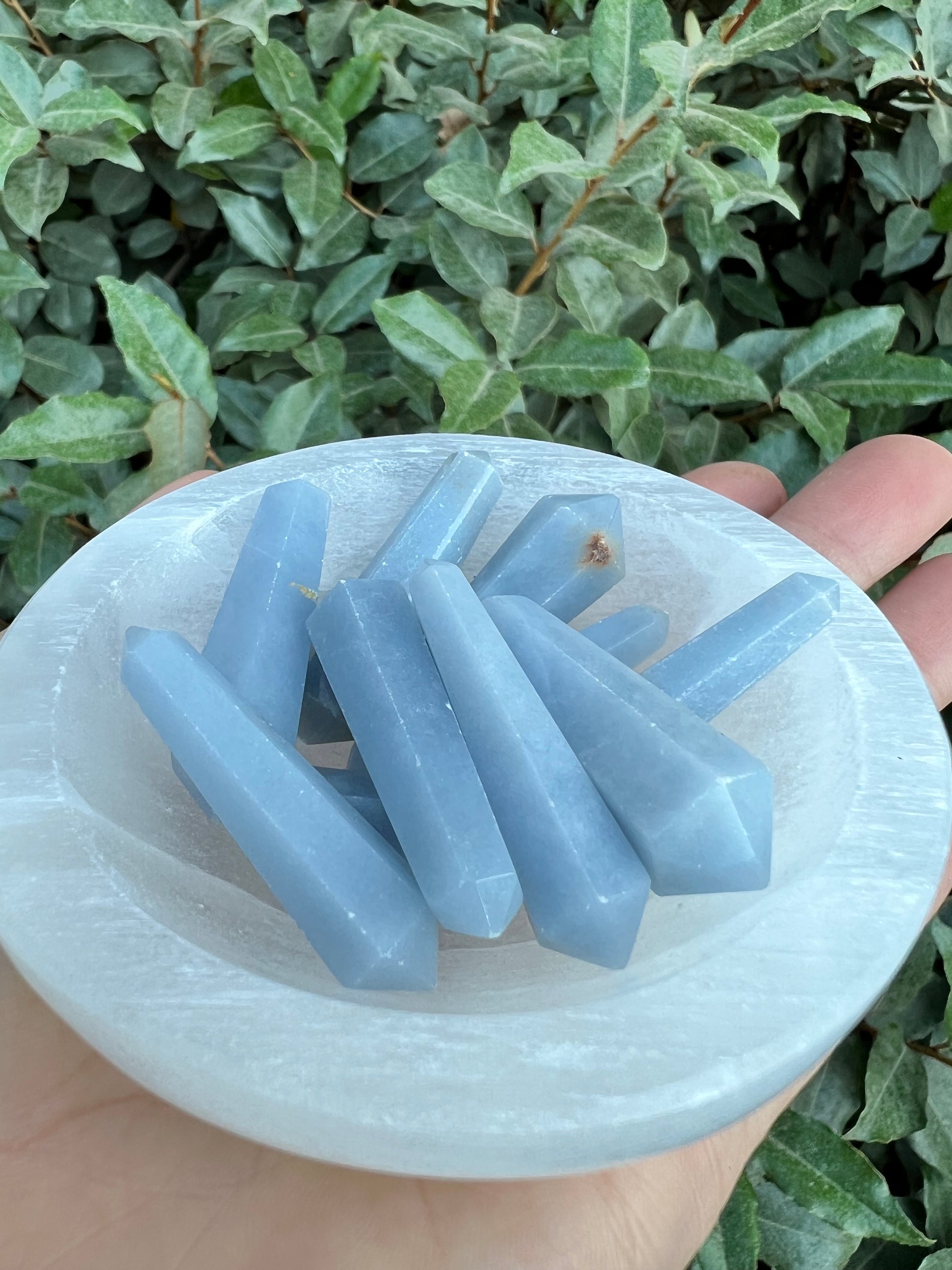 ANGELITE DOUBLE TERMINATED POINT