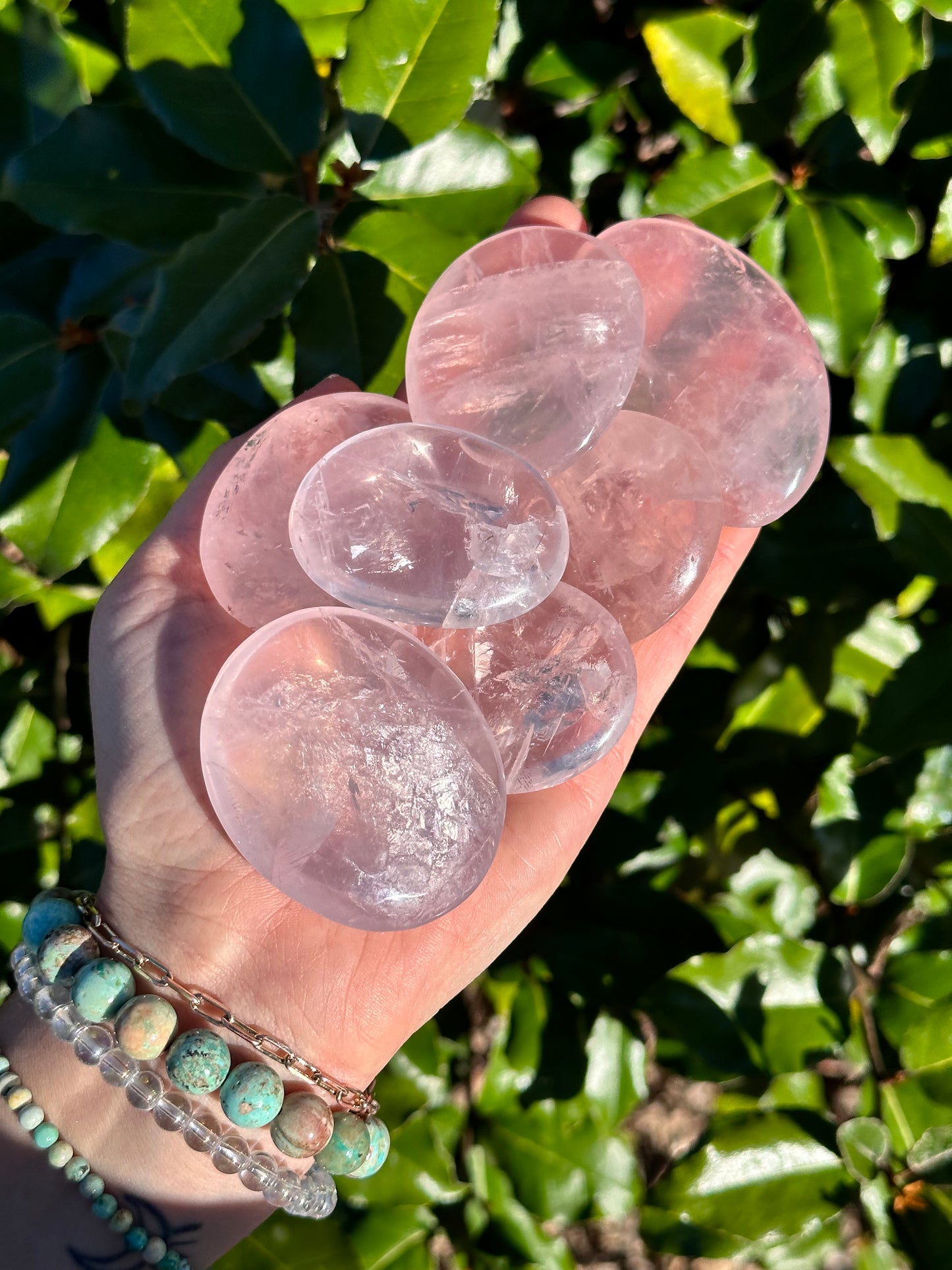 ROSE QUARTZ MEDALLION