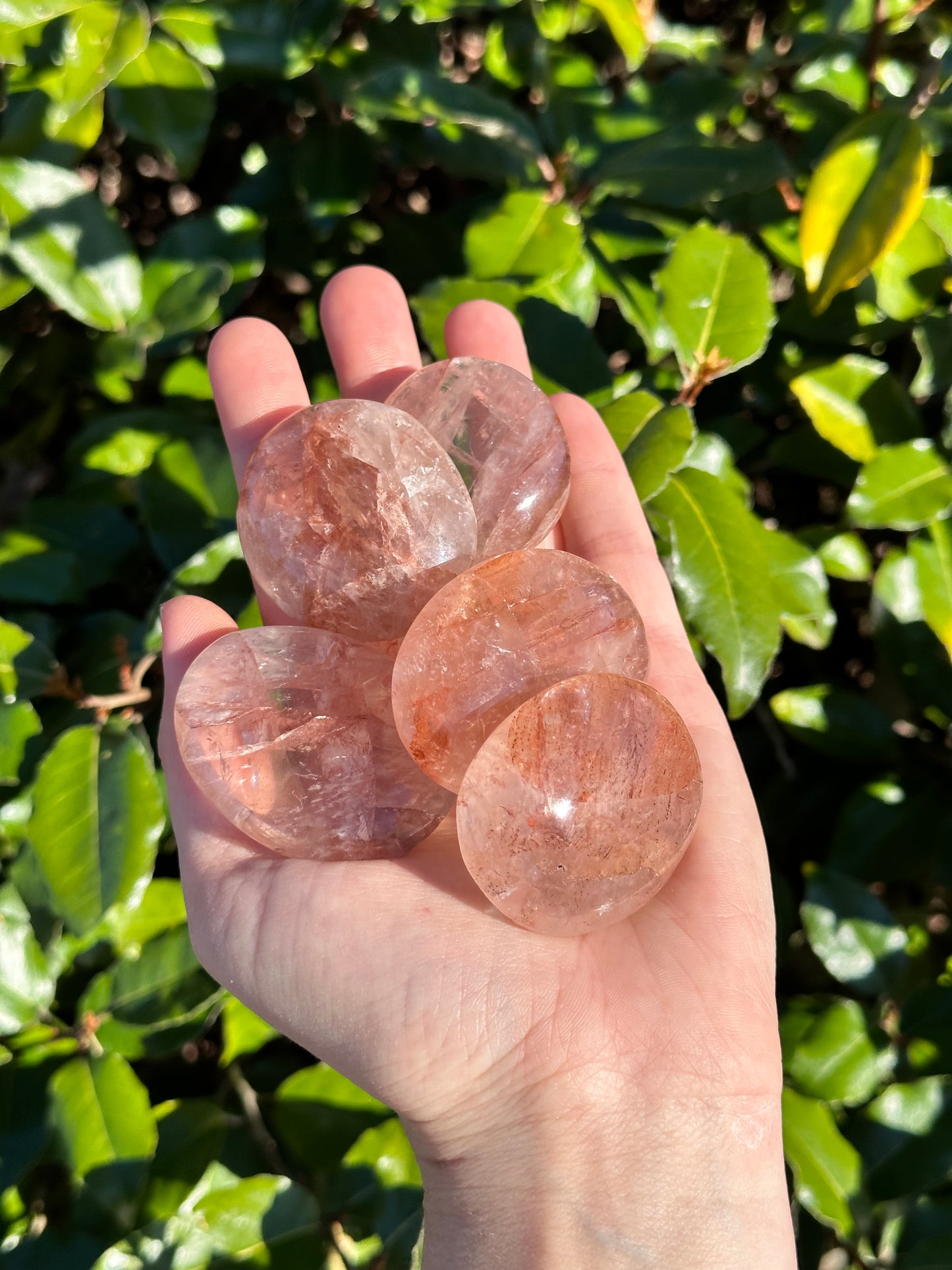 RED HEMATOID QUARTZ MEDALLION