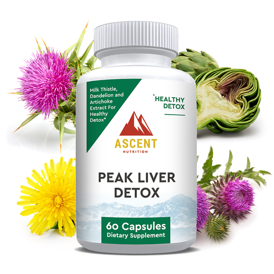 Peak Liver Detox, 60 Capsules, 256 mg each by Ascent Nutrition