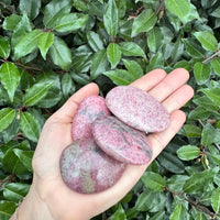 RHODONITE PALM STONE