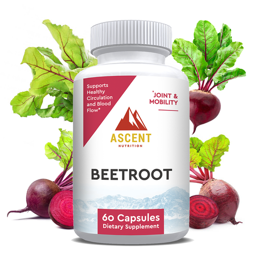 Organic Beetroot, 60 Capsules, 1300 mg each by Ascent Nutrition