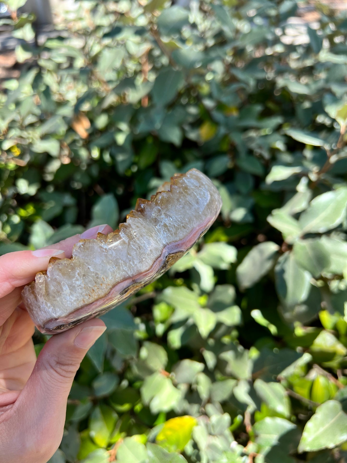 CITRINE HEART GEODE