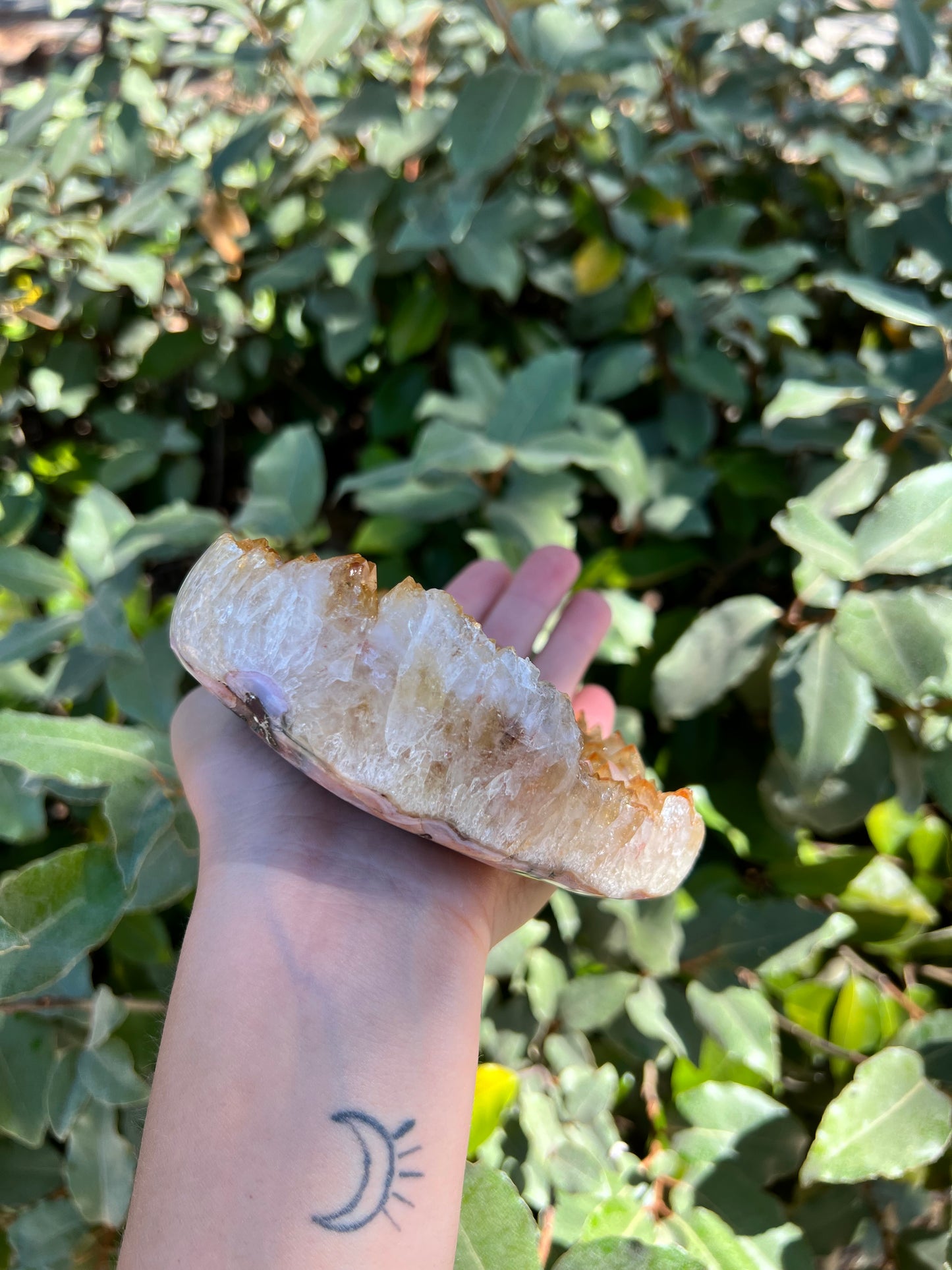 CITRINE HEART GEODE