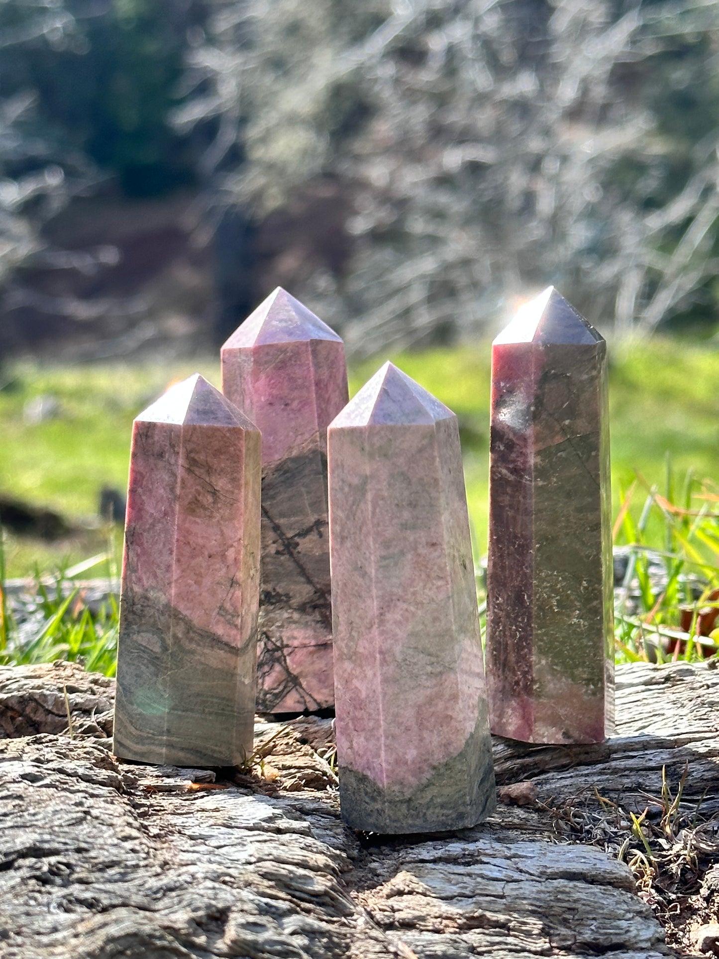 RHODONITE TOWER SM/MED