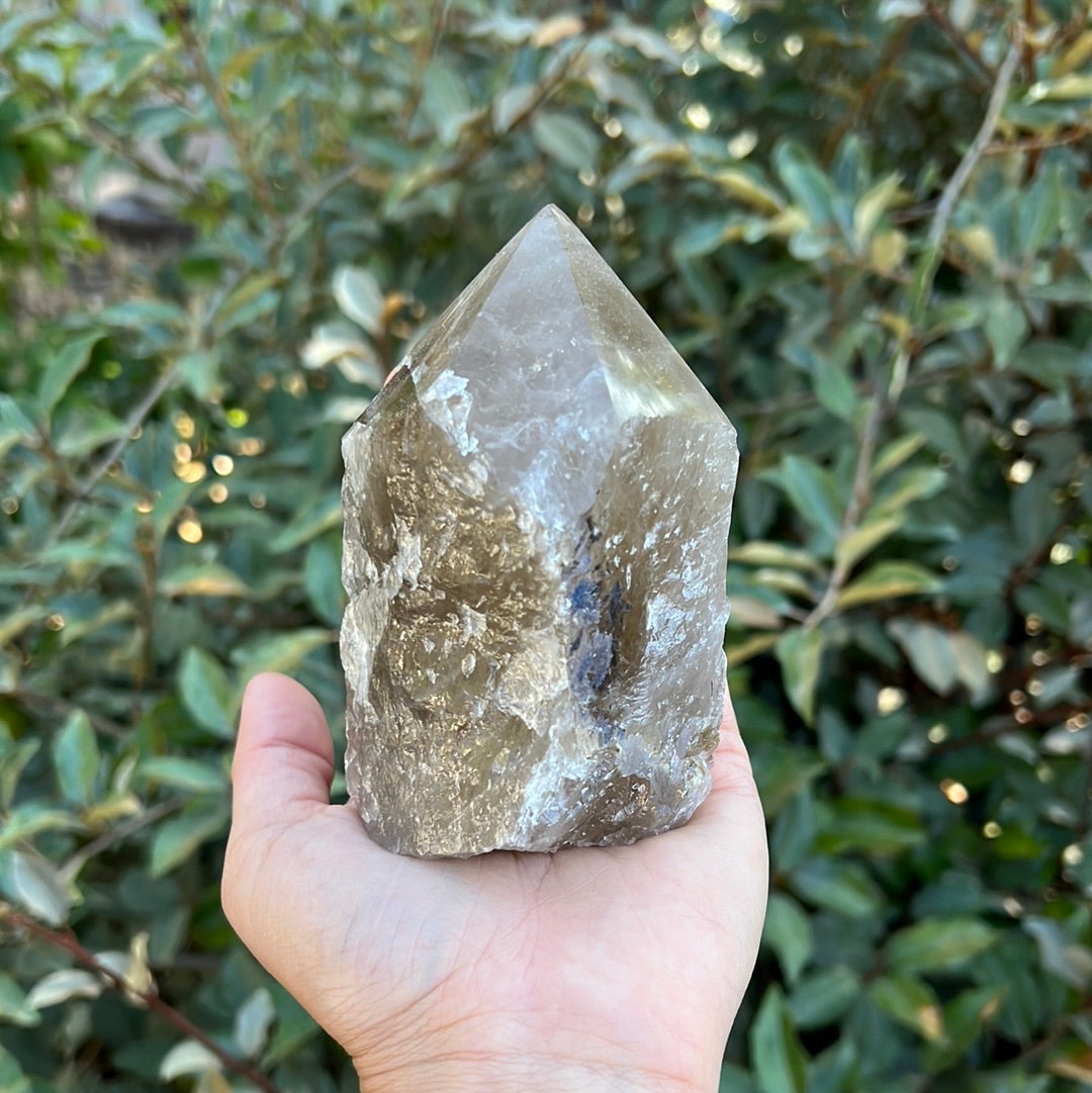 SMOKY QUARTZ TOP POLISHED POINT