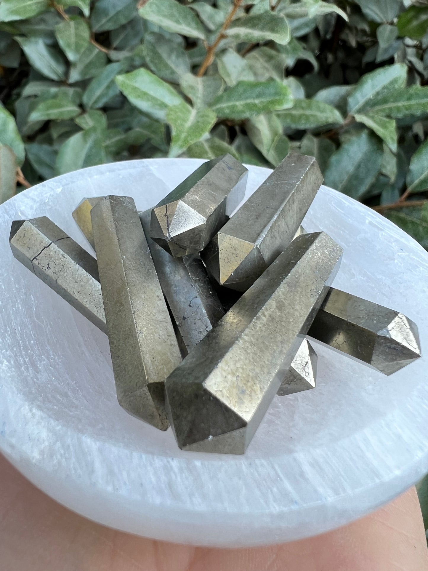 PYRITE DOUBLE TERMINATED POINT