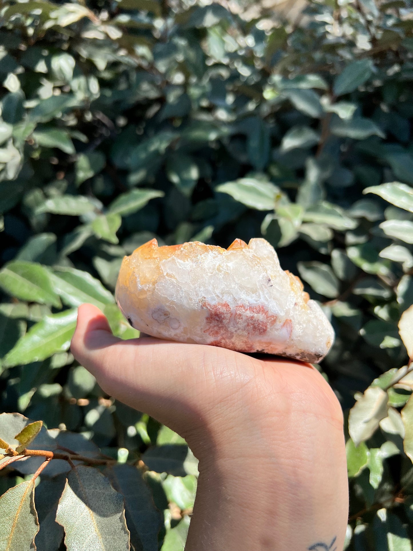 CITRINE HEART GEODE