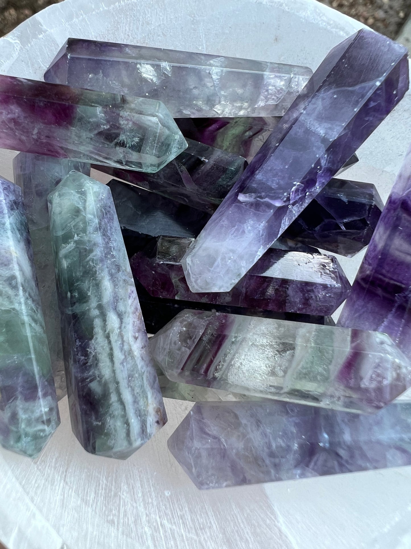 FLUORITE DOUBLE TERMINATED POINT