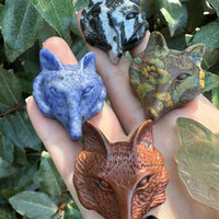 MYSTERY WOLF CARVING