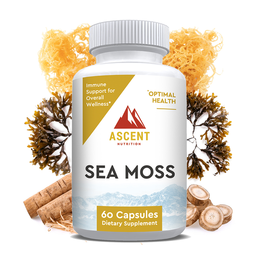 Organic Sea Moss, 60 Capsules, 700 mg each by Ascent Nutrition