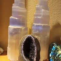 SELENITE SKY SCRAPER TOWER LAMPS