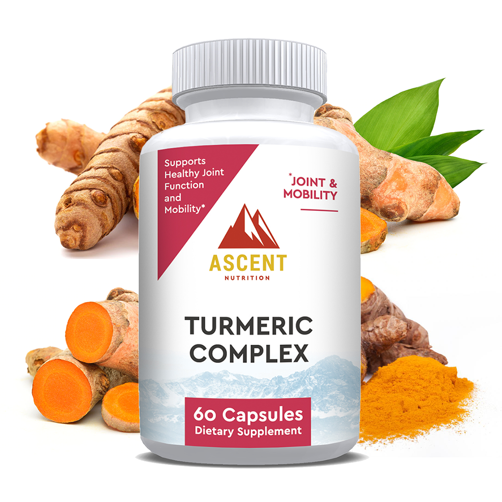 Organic Turmeric Complex, 60 Capsules, 655 mg each by Ascent Nutrition