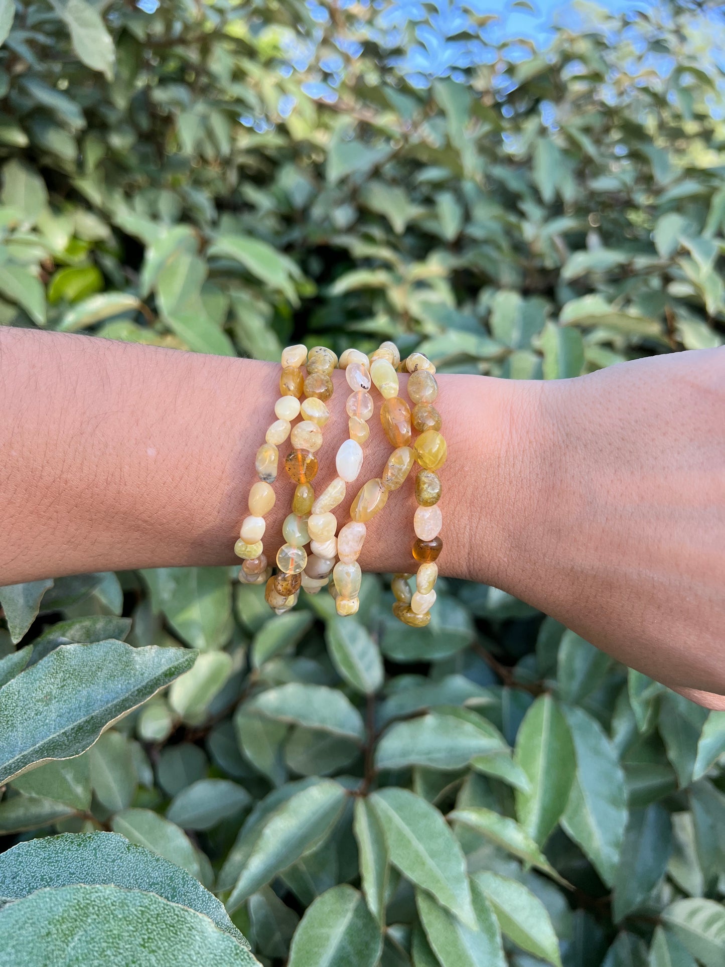 YELLOW OPAL NUGGET BRACELET