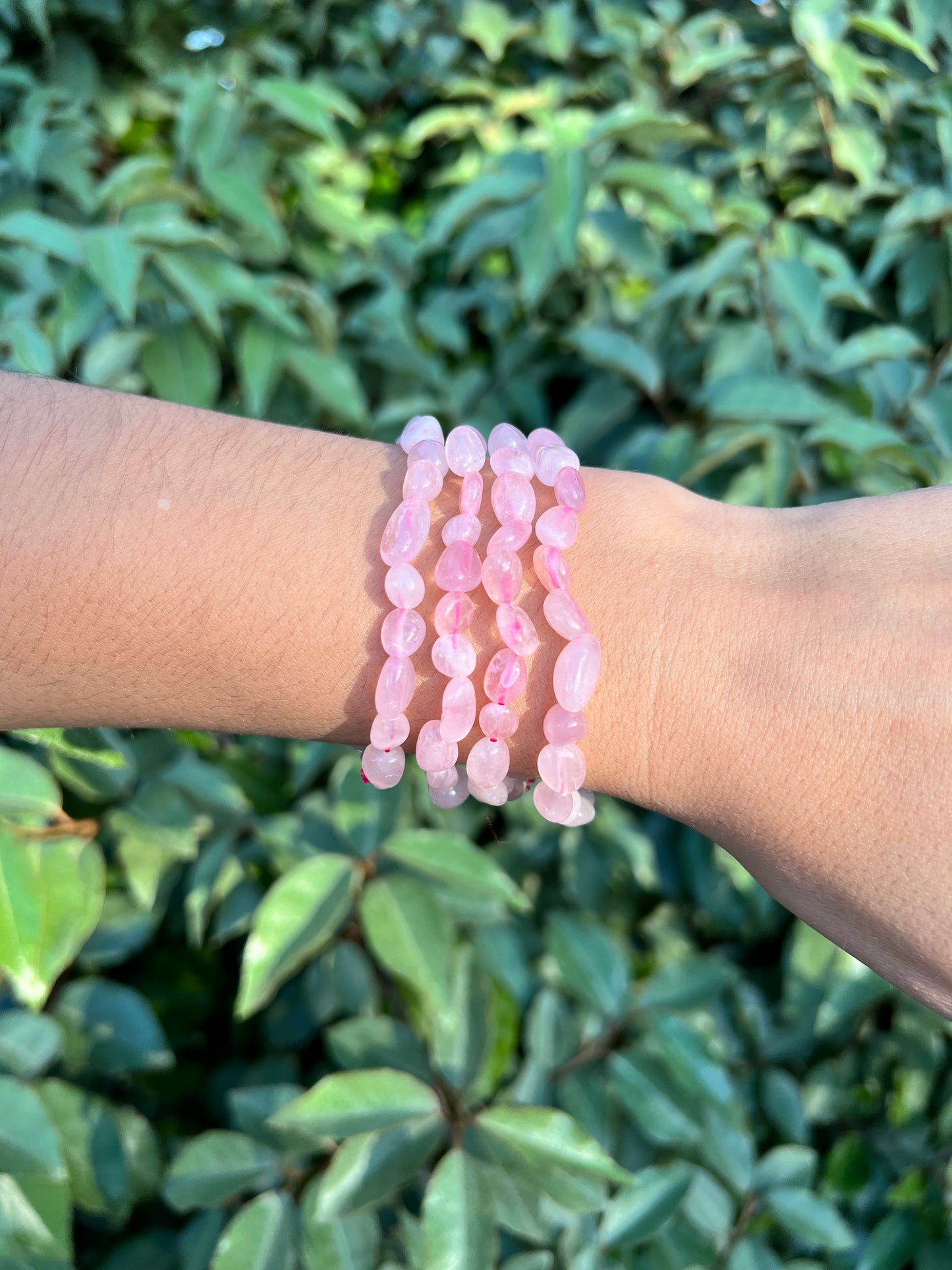 ROSE QUARTZ NUGGET BRACELET