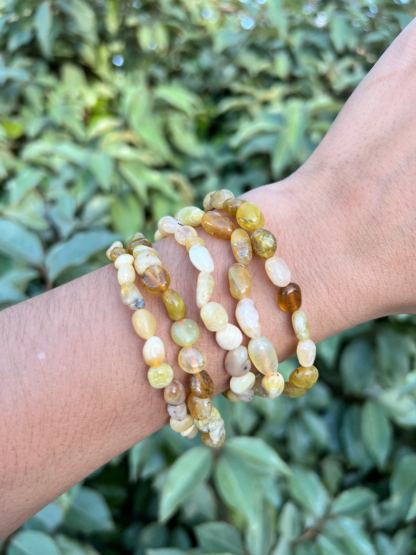 YELLOW OPAL NUGGET BRACELET