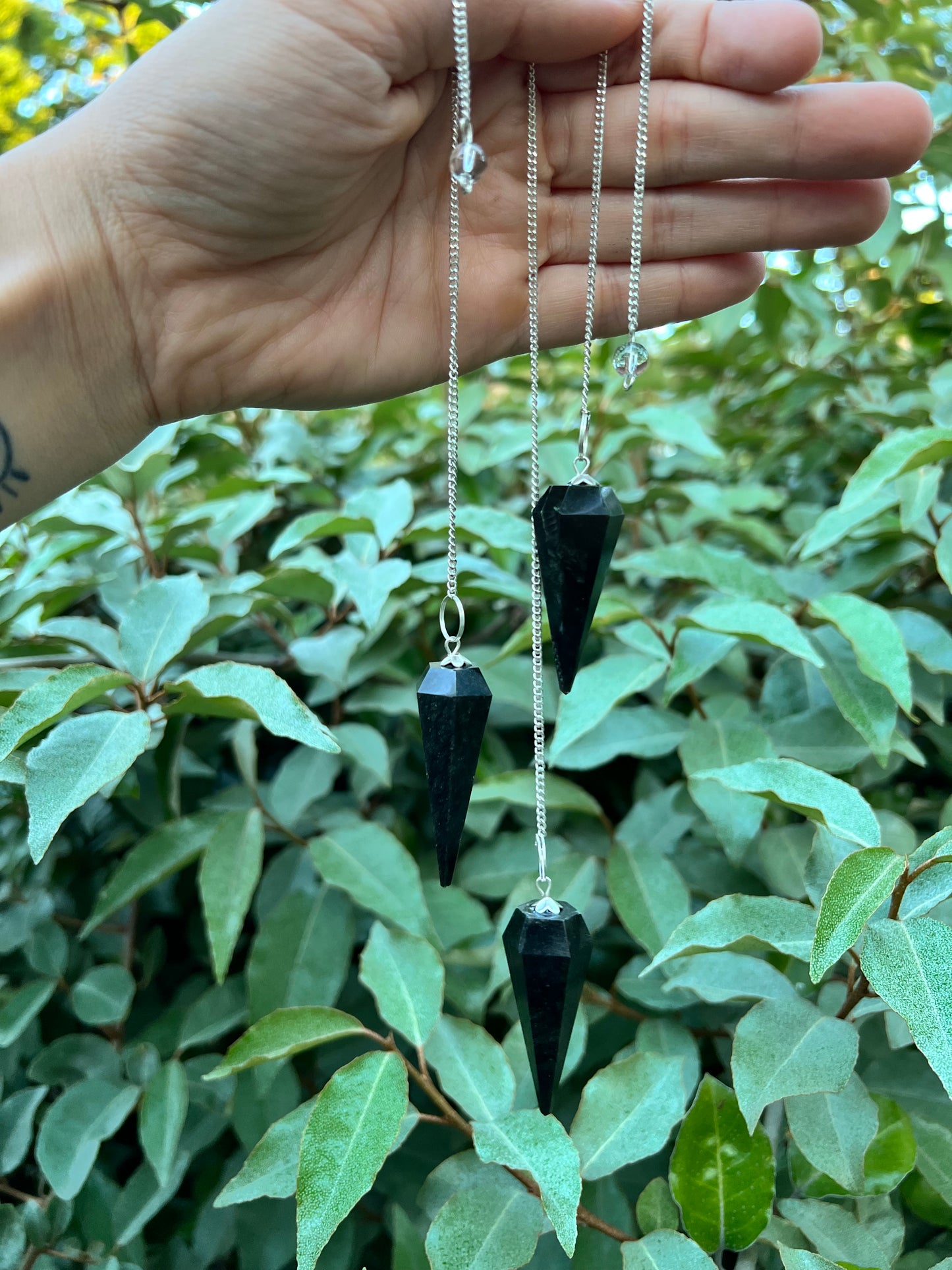 BLACK OBSIDIAN PENDULUM