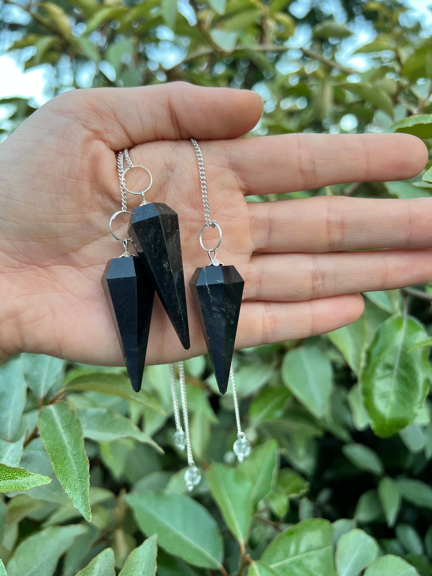 BLACK OBSIDIAN PENDULUM