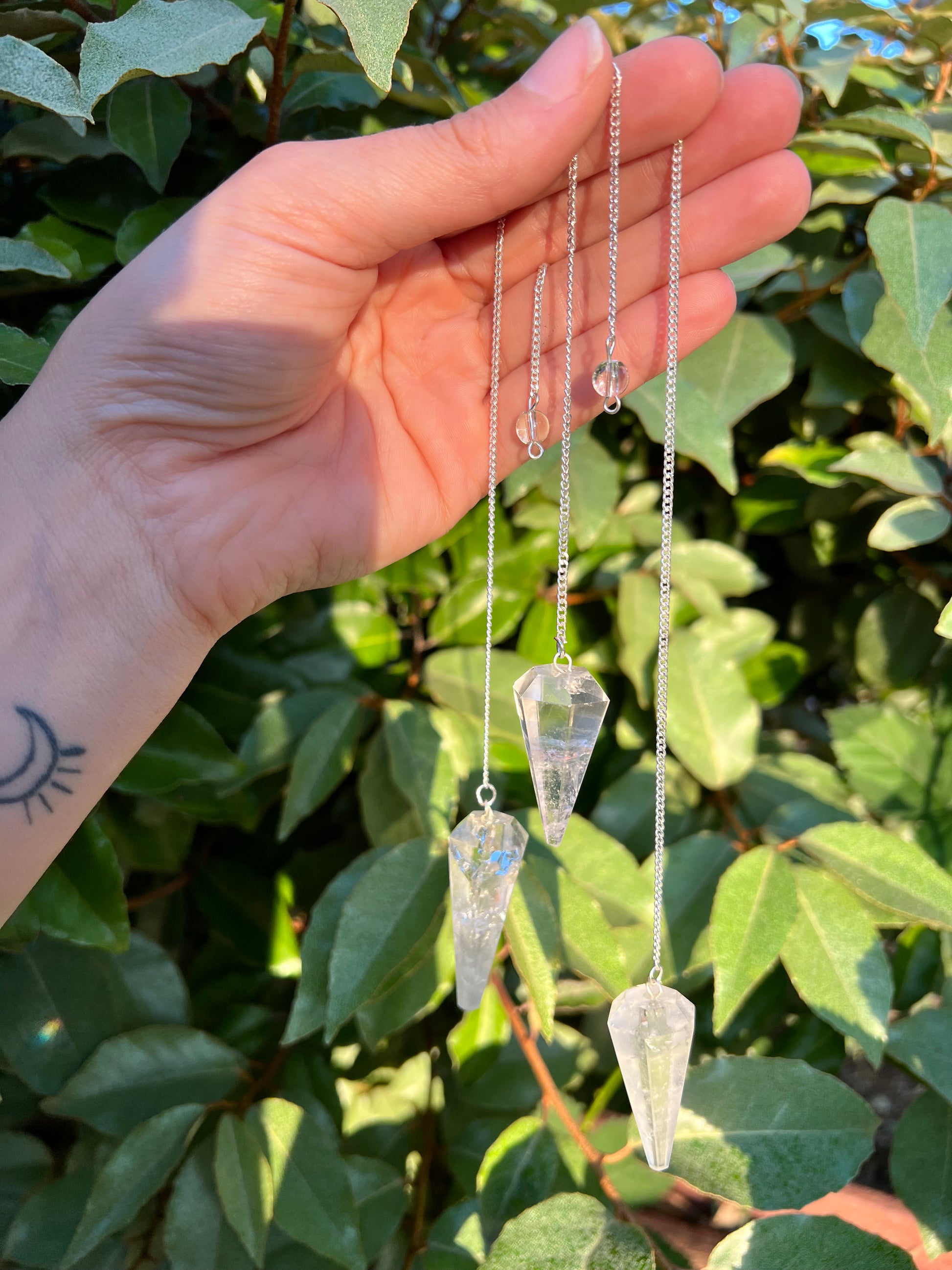 Clear Quartz Pendulum 