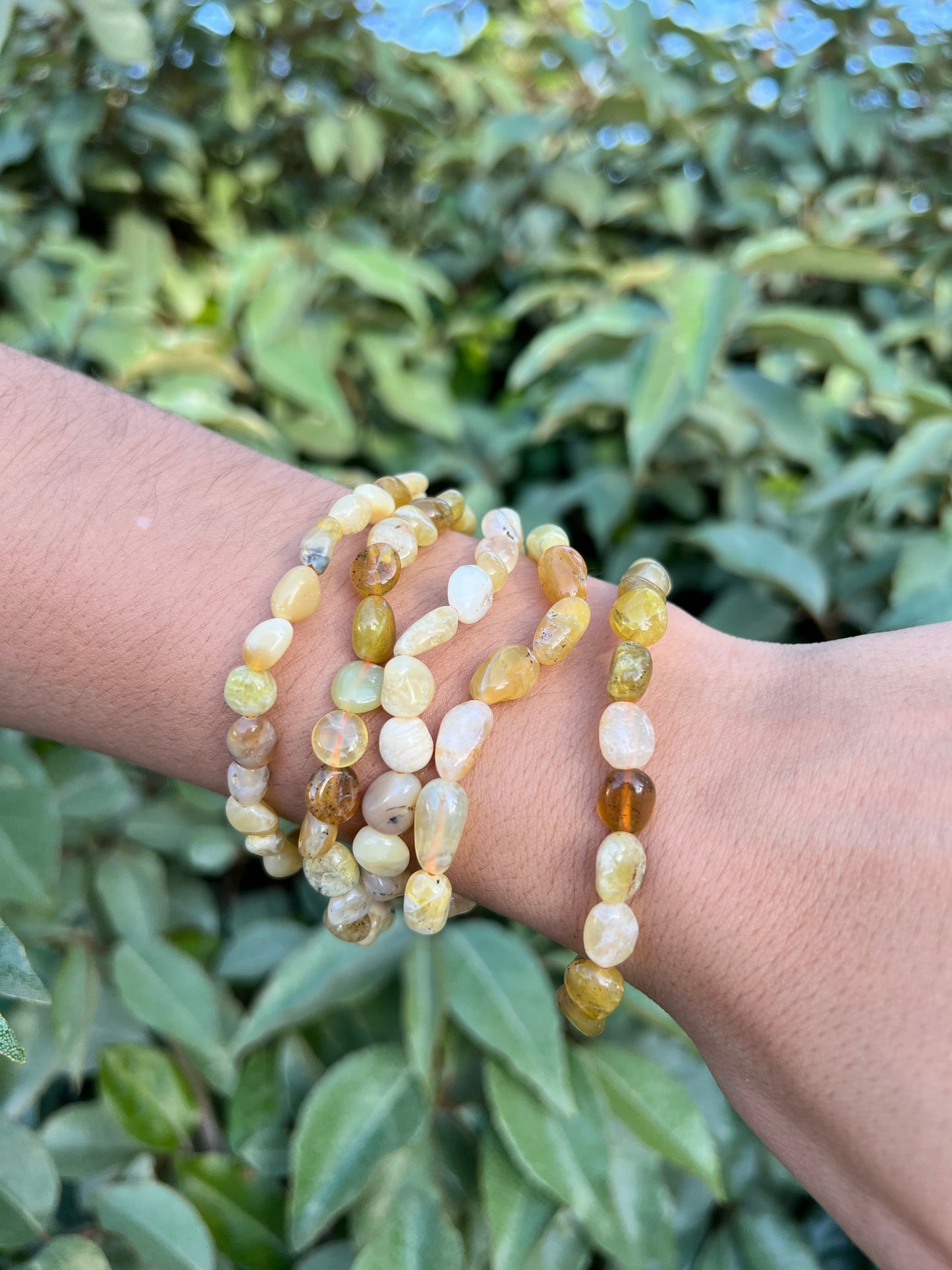 YELLOW OPAL NUGGET BRACELET