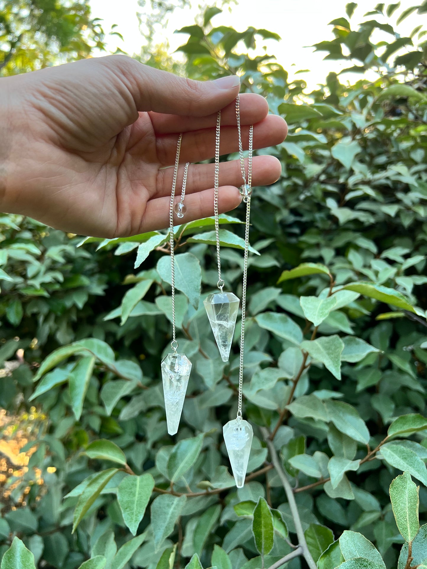 CLEAR QUARTZ PENDULUM