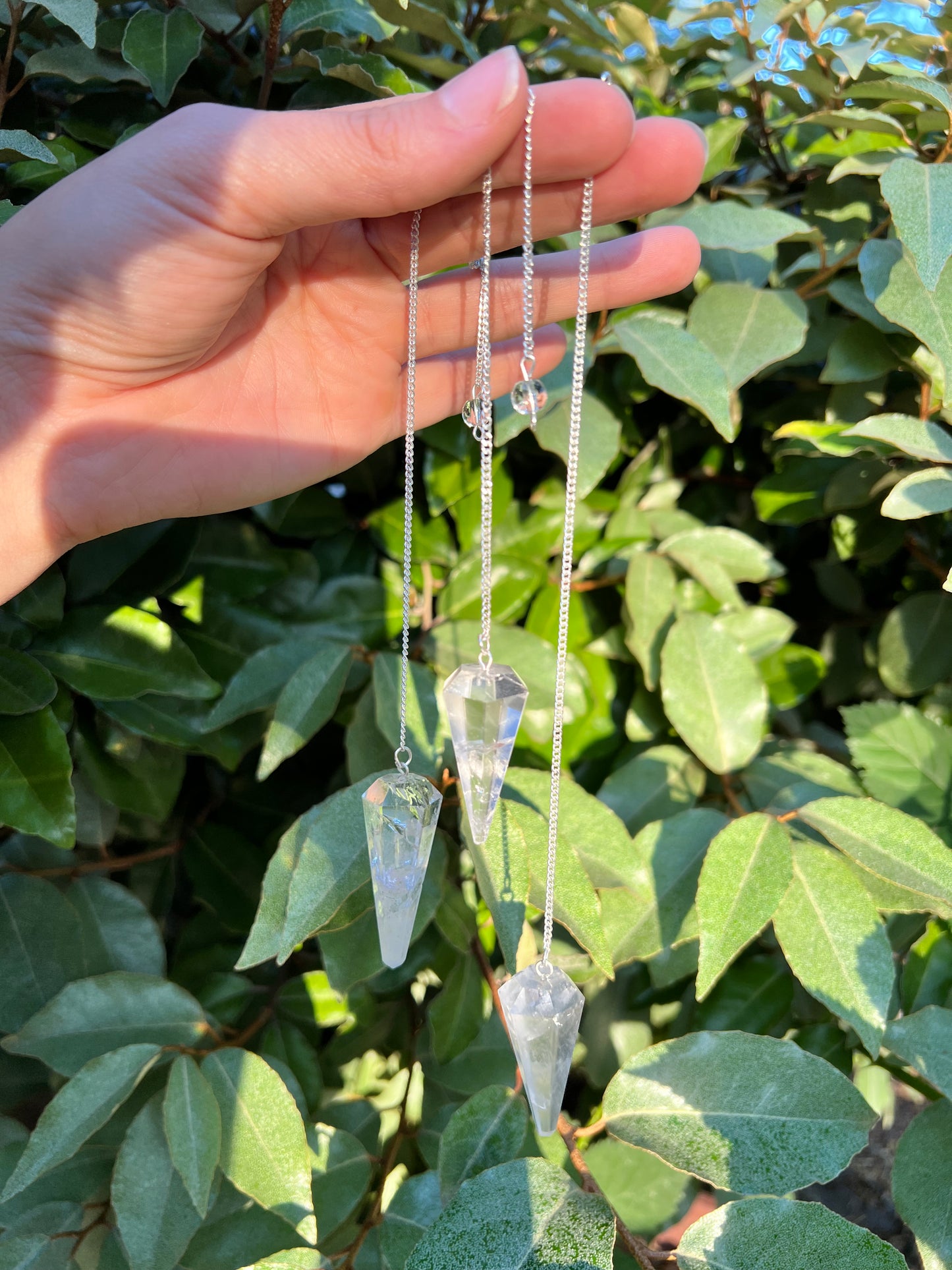 CLEAR QUARTZ PENDULUM