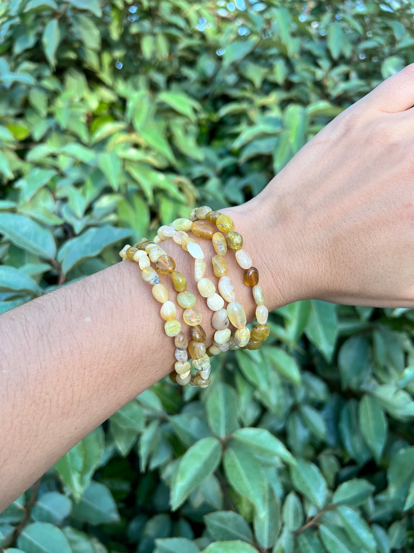 YELLOW OPAL NUGGET BRACELET