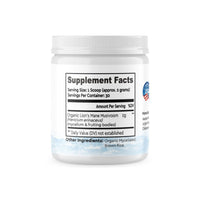 Organic Lion's Mane Mushroom Powder, 60 Grams by Ascent Nutrition