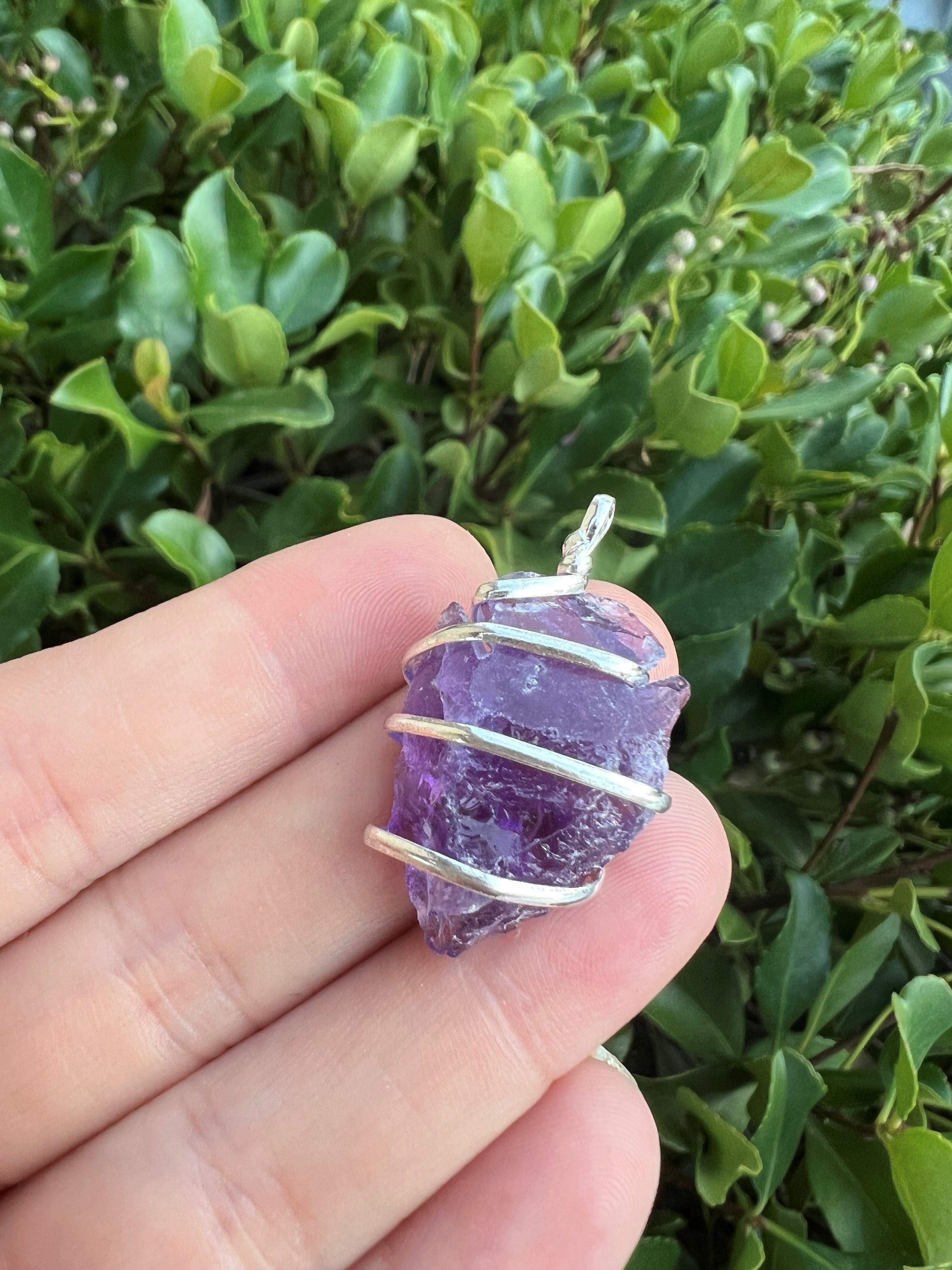 AMETHYST ARROWHEAD WRAPPED PENDANT