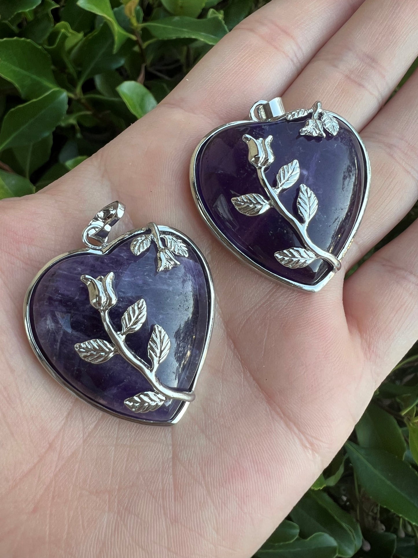 AMETHYST HEART PENDANT