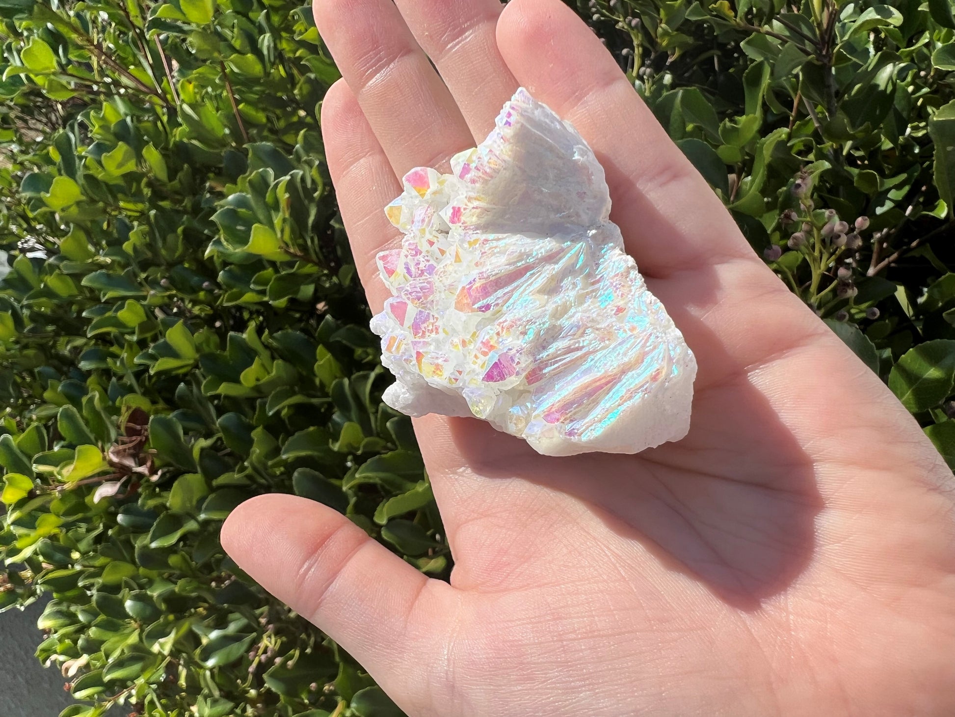 ANGEL AURA QUARTZ CLUSTER