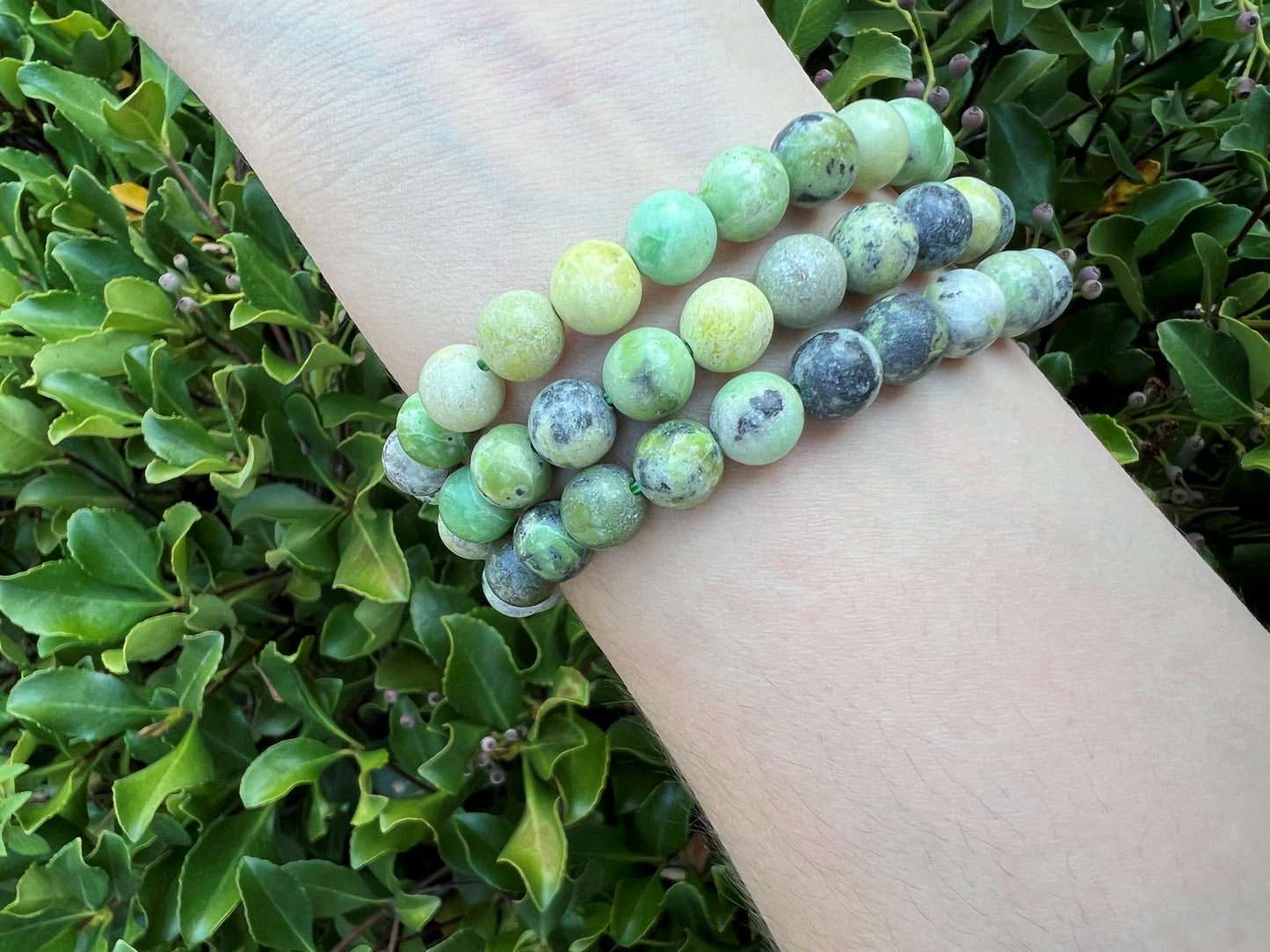 AUSTRALIAN GREEN JASPER BRACELET