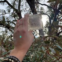 SELENITE WITH BLACK TOURMALINE ORGONITE