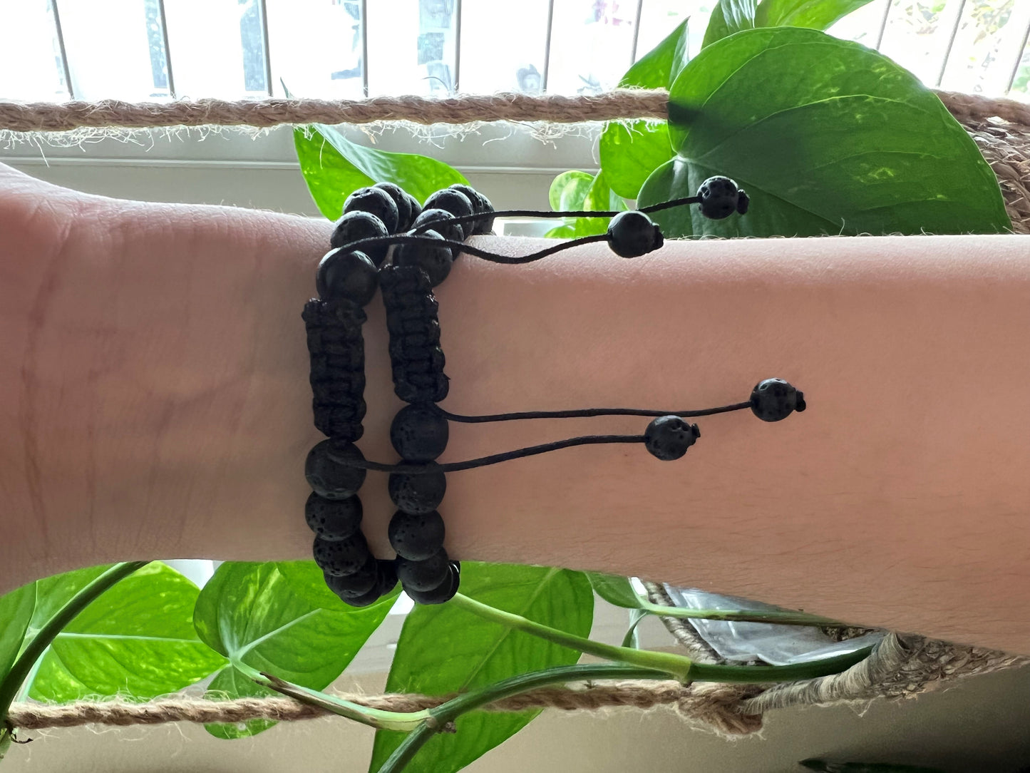 BLACK LAVA STONE BRACELET