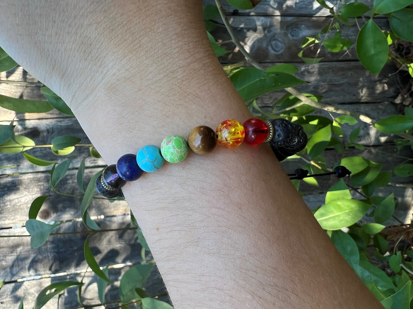 CHAKRA LAVA STONE BRACELET