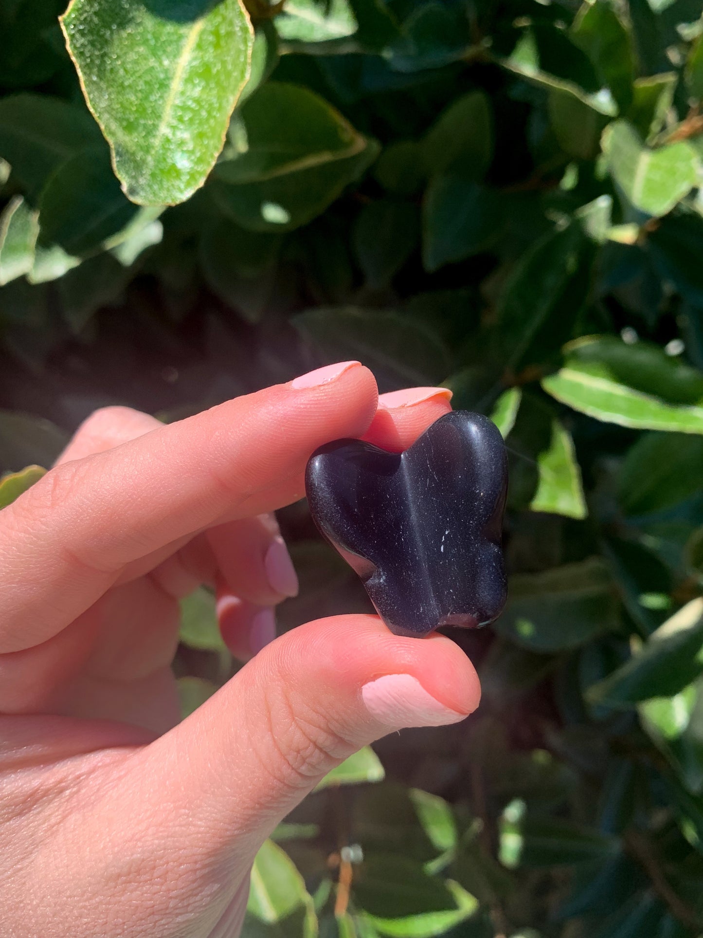 BLACK OBSIDIAN BUTTERFLY